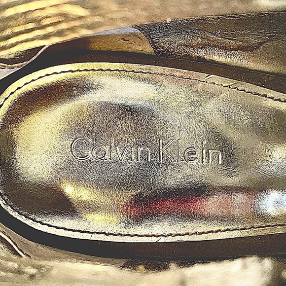 Calvin Klein Grey Suede Strappy Peep-Toe Stiletto - Picture 10 of 10